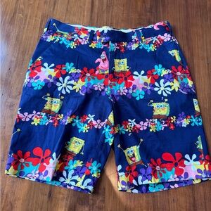 Loudmouth Pink and Blue Cartoon Character Shorts